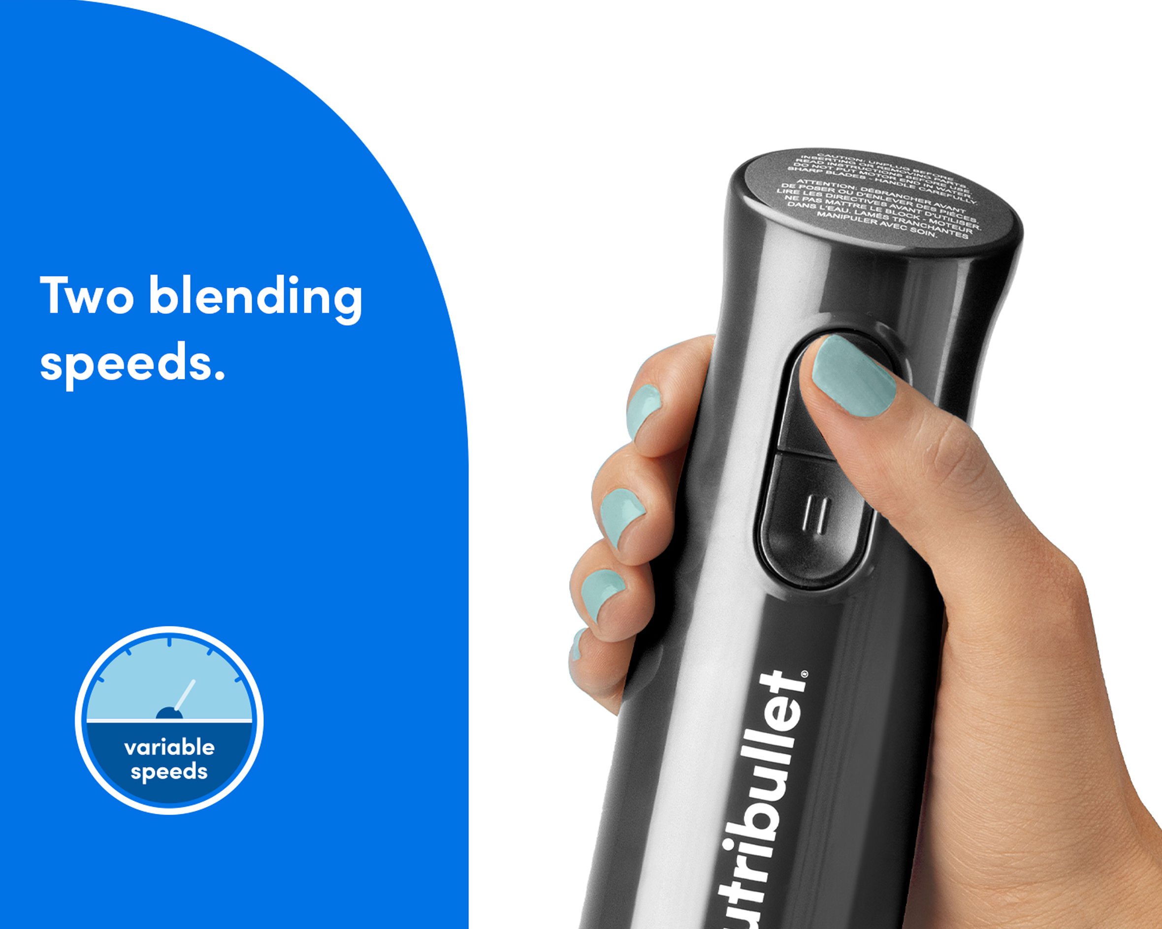 nutribullet blender zanurzeniowy 2 w 1 z końcówką do ubijania